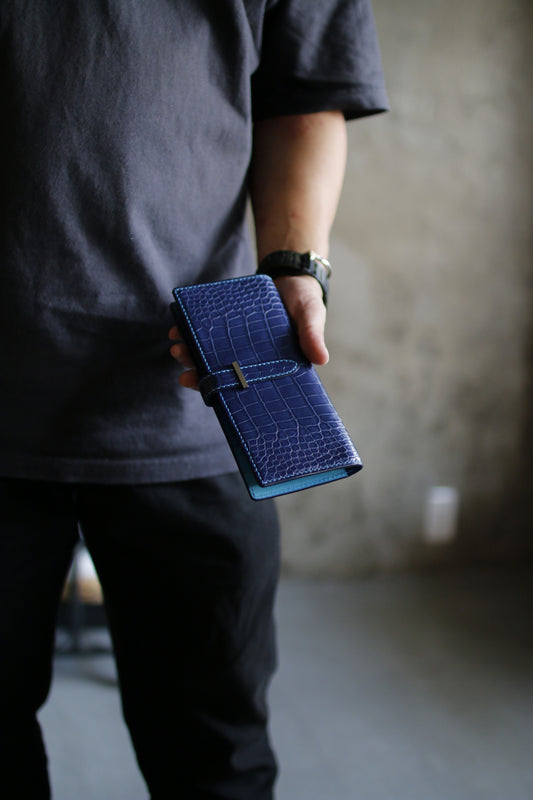 【オーダー】アリゲーター長財布ベルト差込み※総手縫い