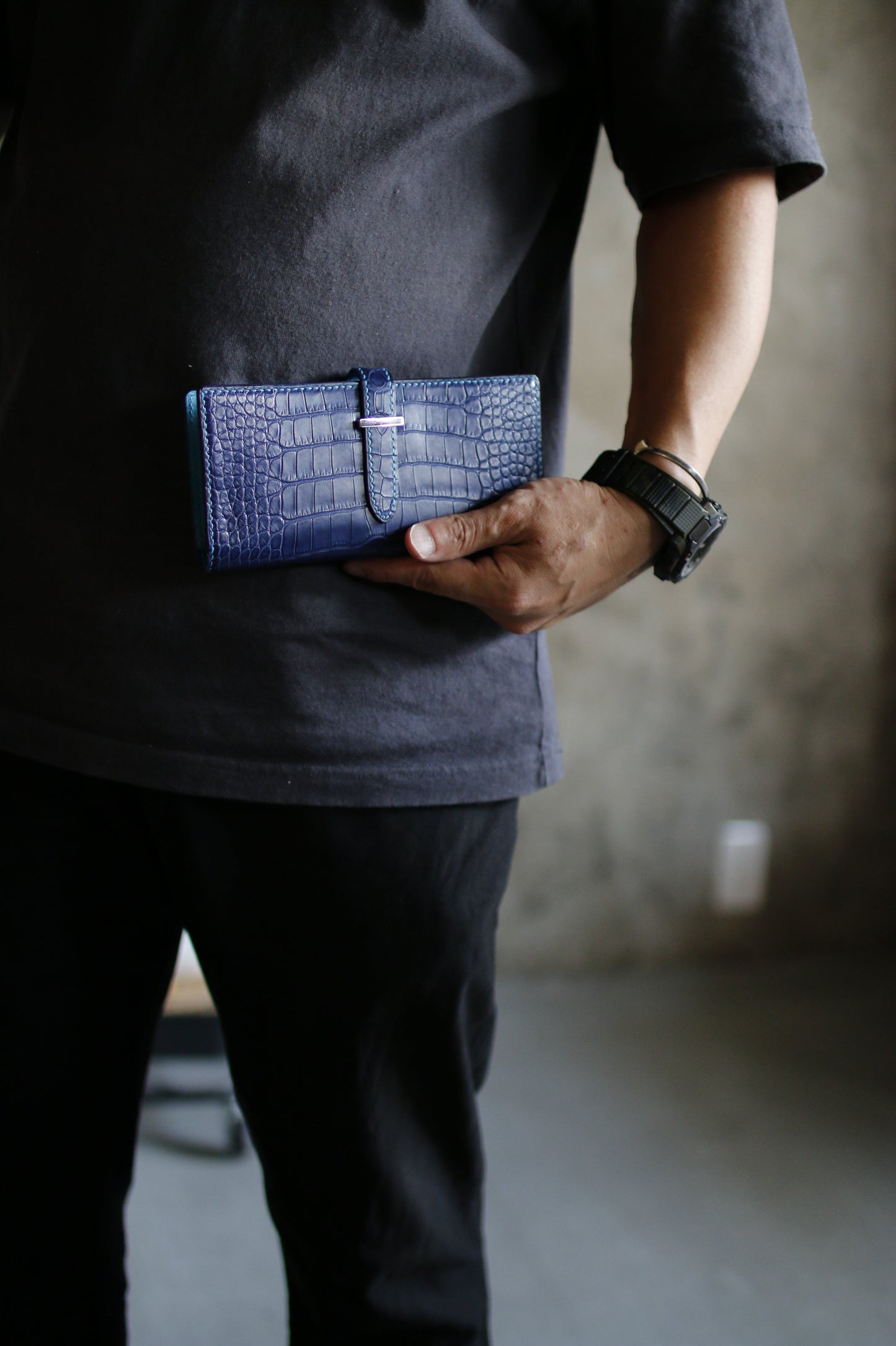 【オーダー】アリゲーター長財布ベルト差込み※総手縫い