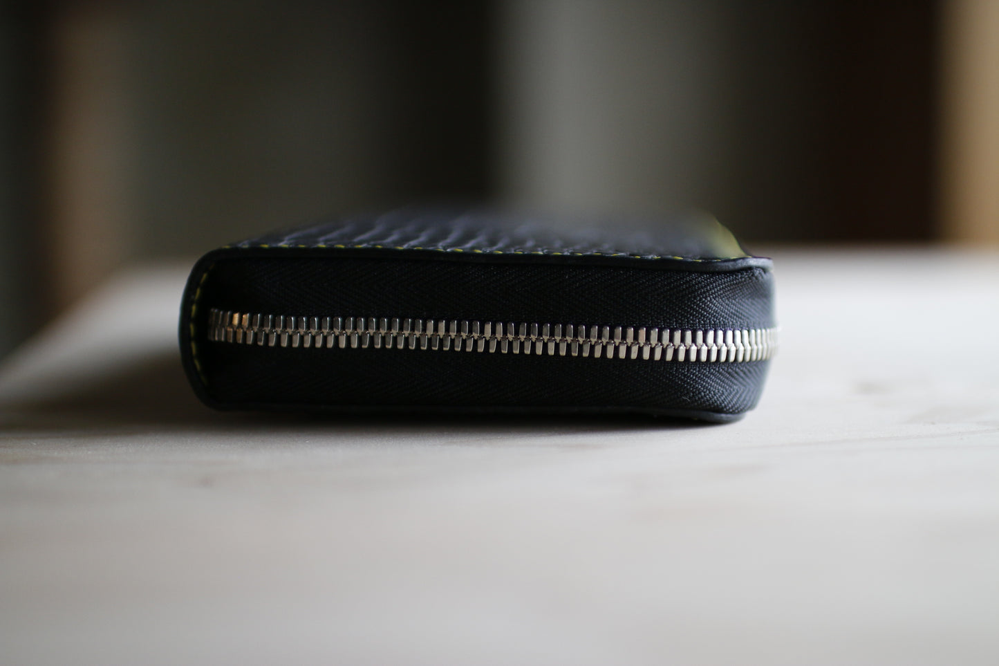 【オーダー】アリゲーター墨黒オーガナイザー長財布