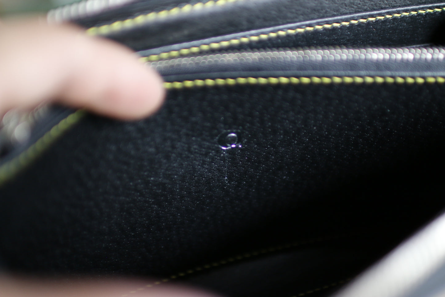 【オーダー】アリゲーター墨黒オーガナイザー長財布