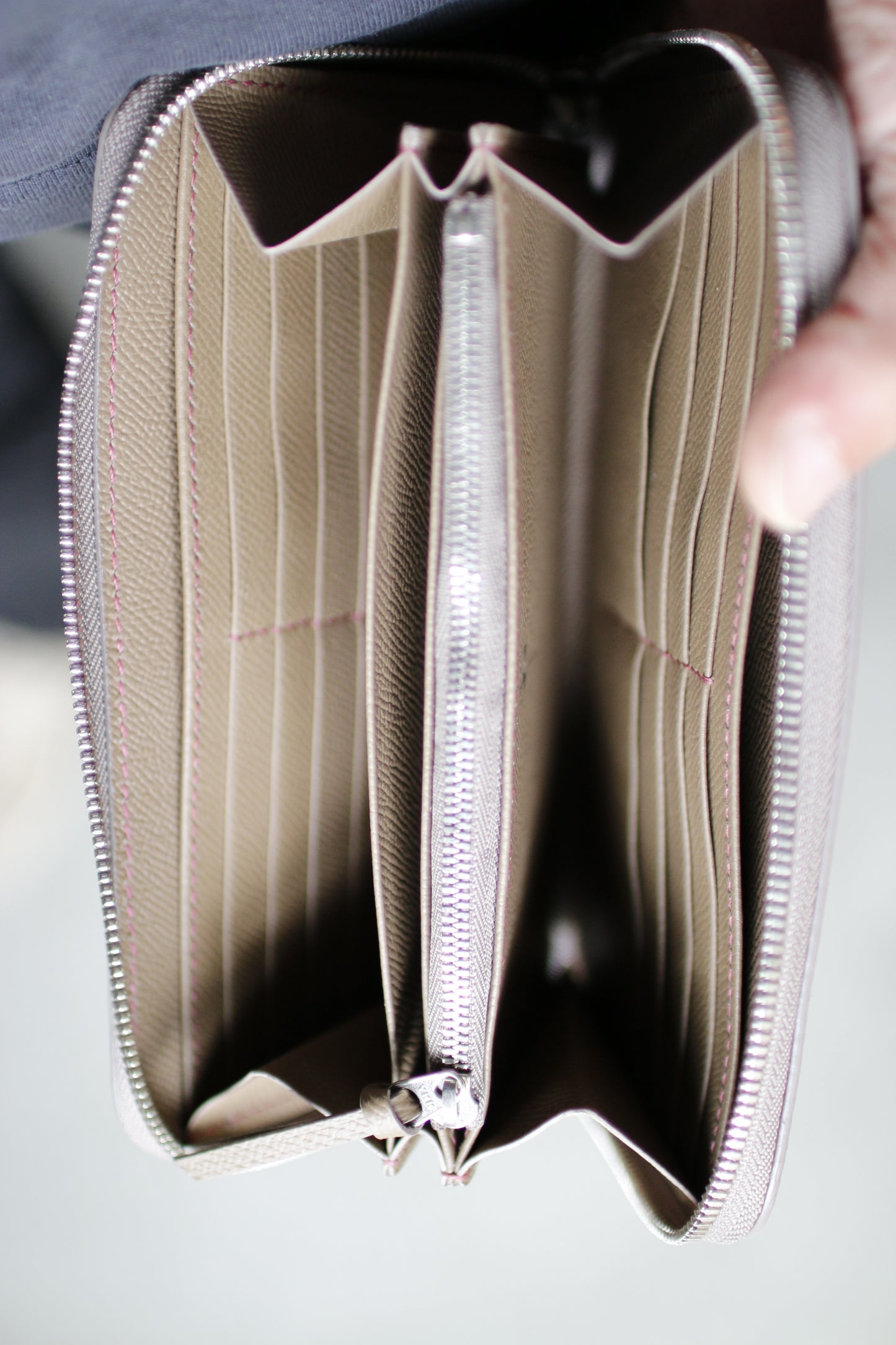 【オーダー】オールノブレッサカーフ仕様のラウンドファスナー長財布