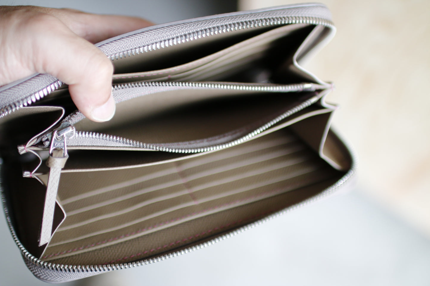 【オーダー】オールノブレッサカーフ仕様のラウンドファスナー長財布