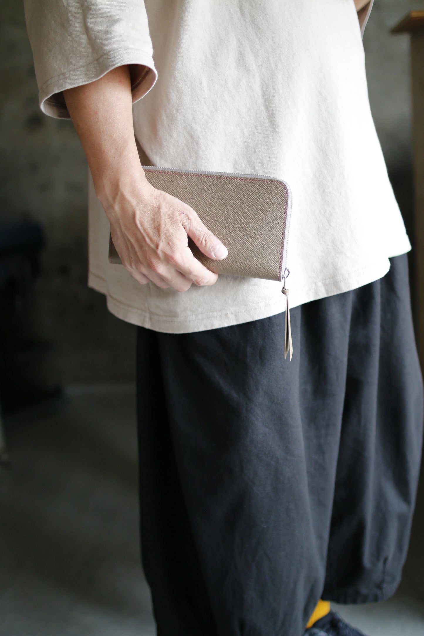 【オーダー】オールノブレッサカーフ仕様のラウンドファスナー長財布
