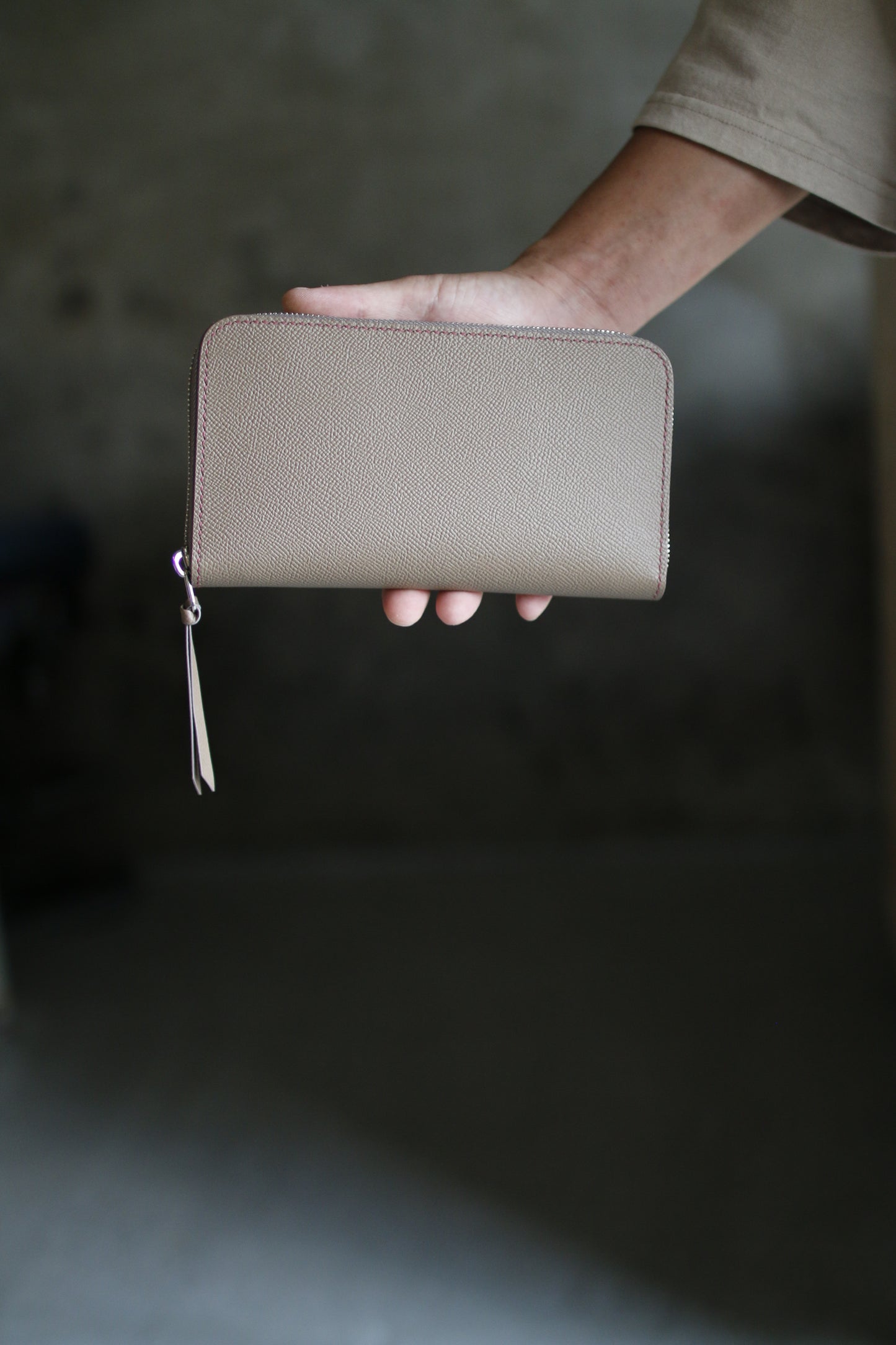 【オーダー】オールノブレッサカーフ仕様のラウンドファスナー長財布