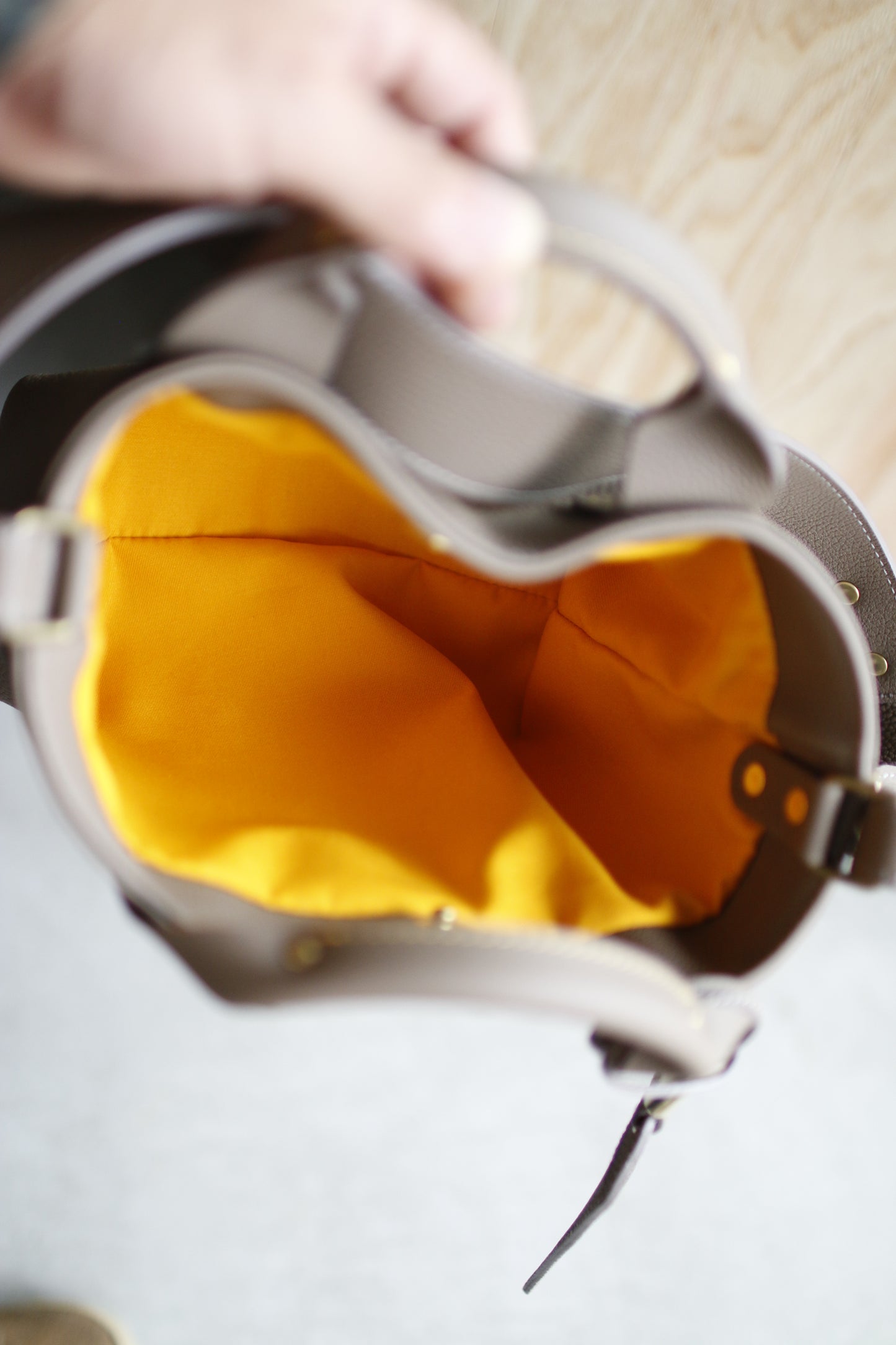 【オーダー】シュランケンカーフ仕立てのミニトート