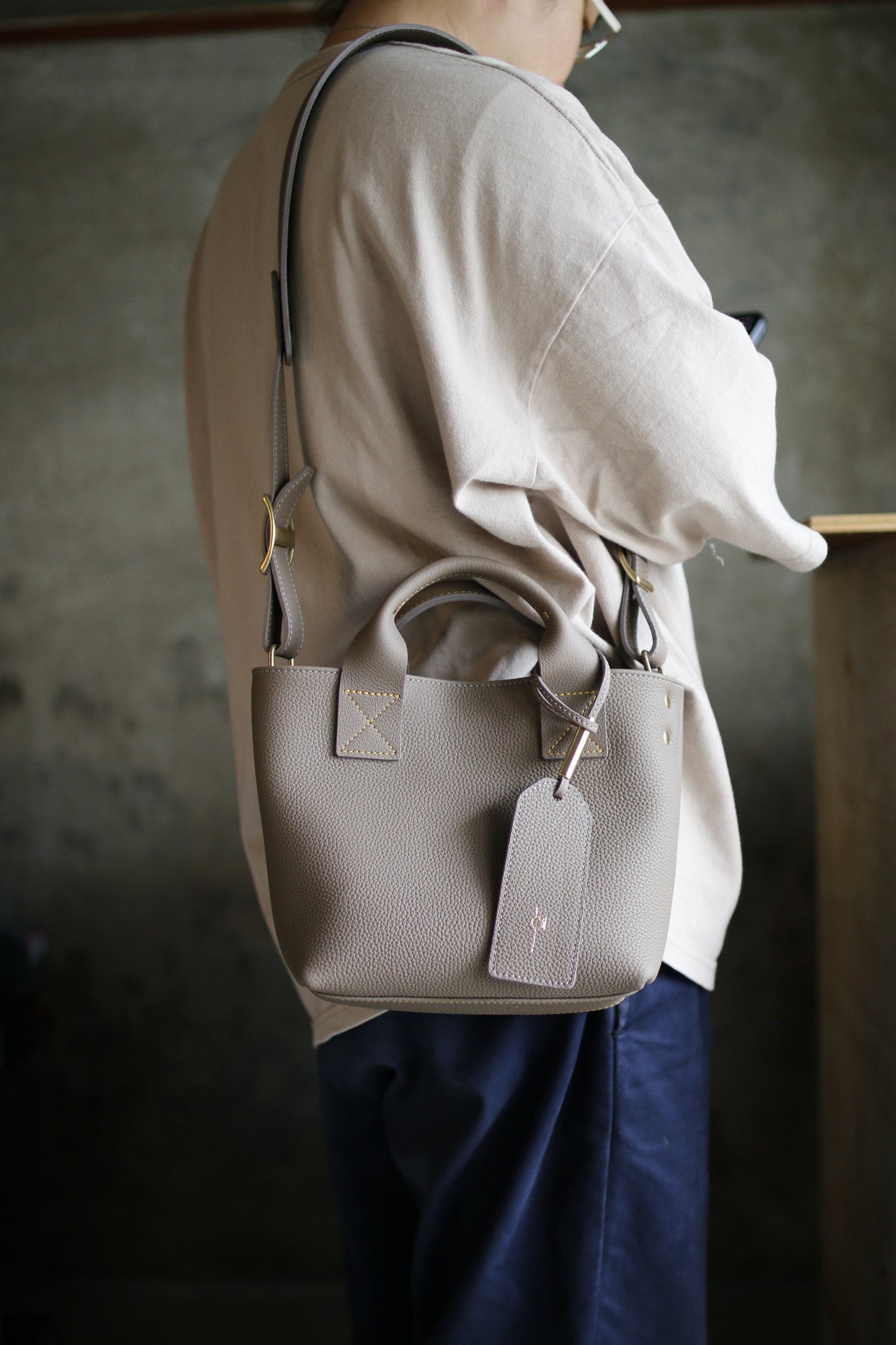 【オーダー】シュランケンカーフ仕立てのミニトート