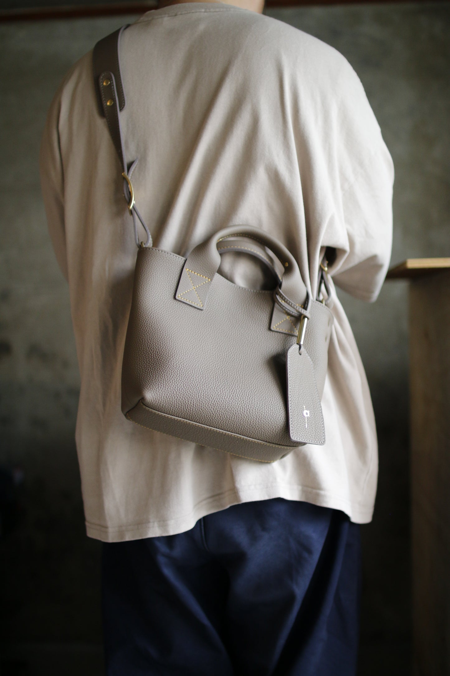 【オーダー】シュランケンカーフ仕立てのミニトート