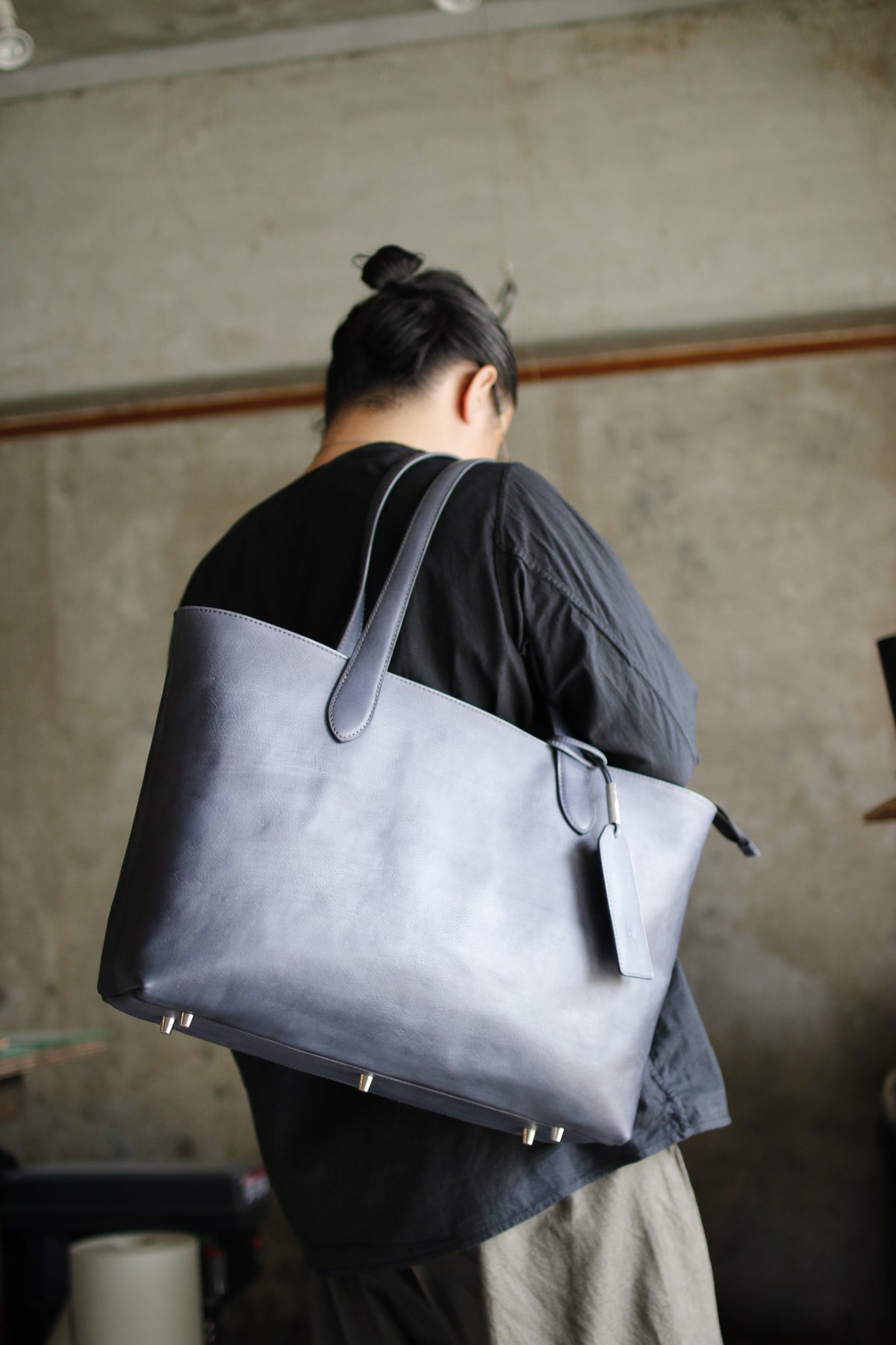 【オーダー】Bespokeハンドダイグレーのトートバッグ