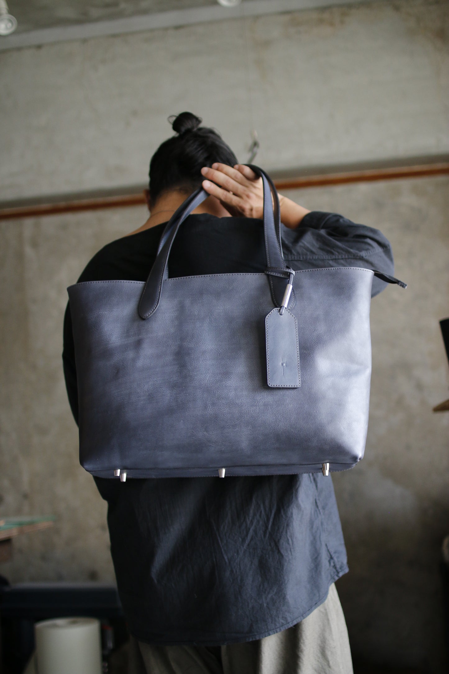 【オーダー】Bespokeハンドダイグレーのトートバッグ