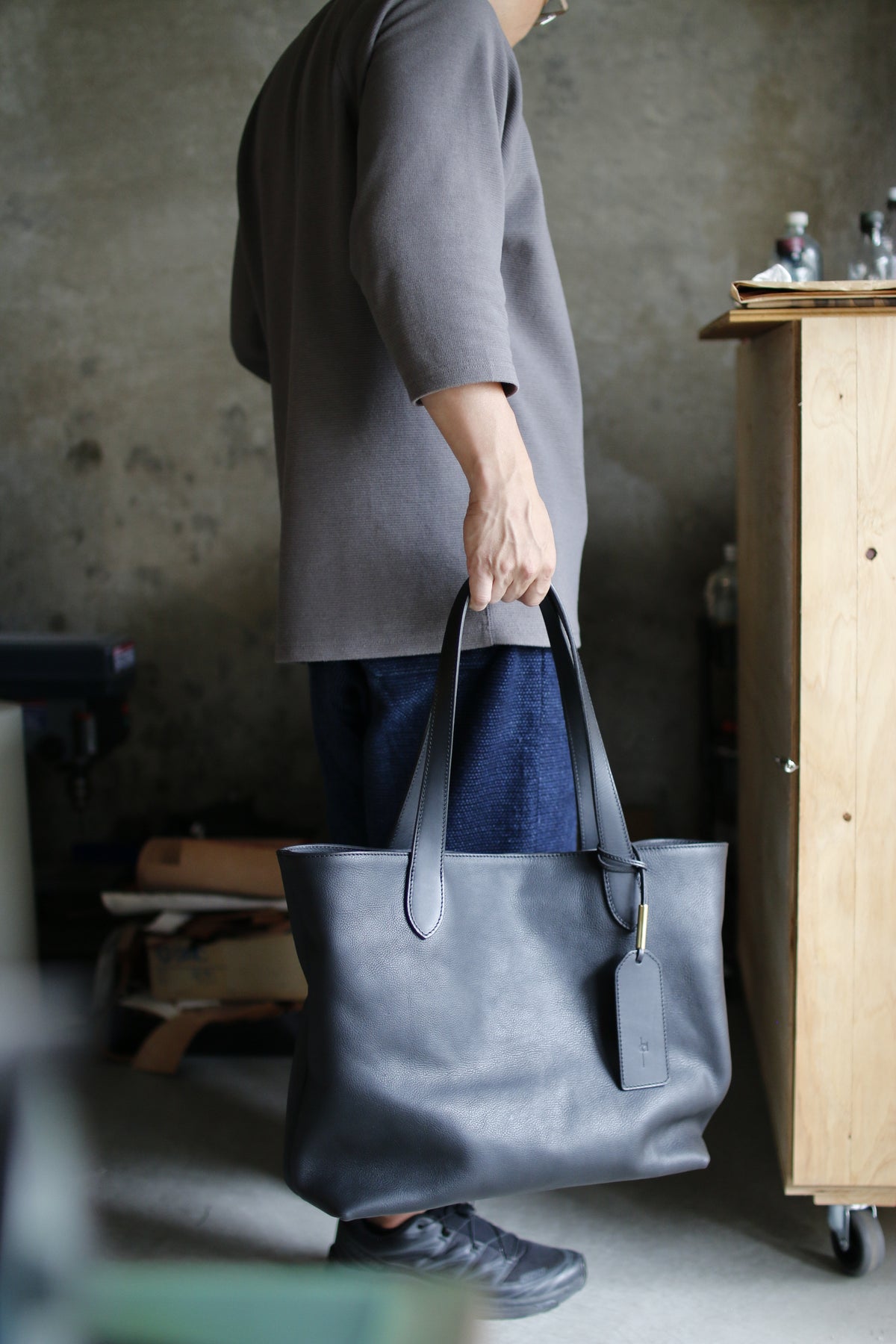 【オーダー】BespokeシックなLサイズトートバッグ