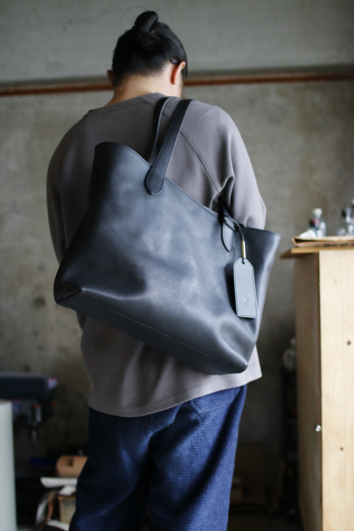【オーダー】BespokeシックなLサイズトートバッグ